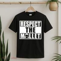 Respect The Mullet Hair Game Box Graphic T-Shirt thumb 2