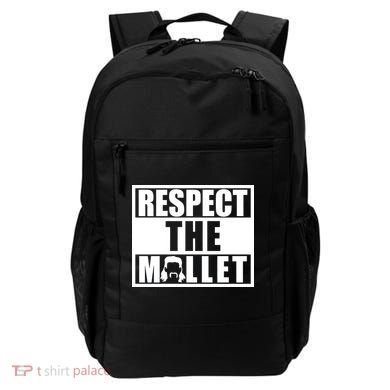 Respect The Mullet Hair Game Box Graphic Backpack