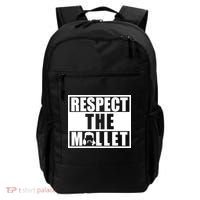 Respect The Mullet Hair Game Box Graphic Backpack thumb 0