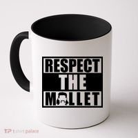 Respect The Mullet Hair Game Box Graphic Coffee Mug thumb 0