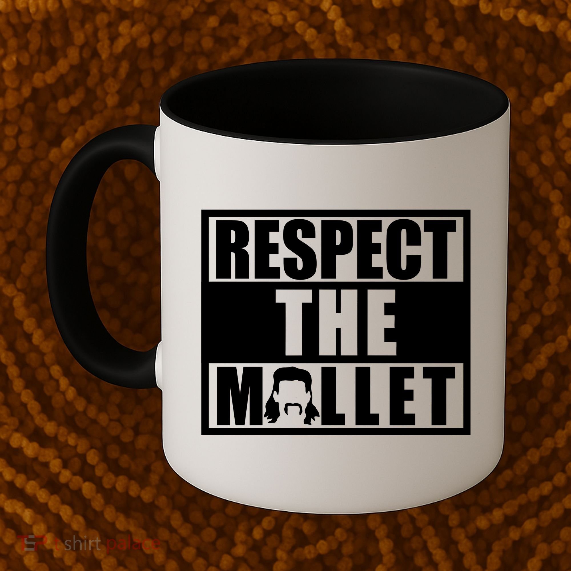 Respect The Mullet Hair Game Box Graphic Coffee Mug