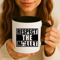 Respect The Mullet Hair Game Box Graphic Coffee Mug thumb 3