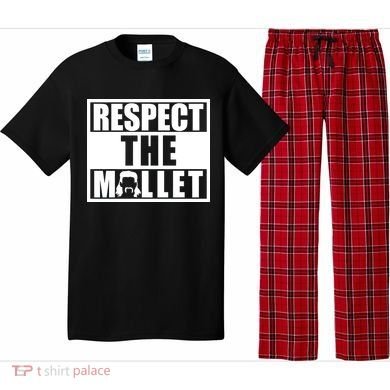 Respect The Mullet Hair Game Box Graphic Pajama Set