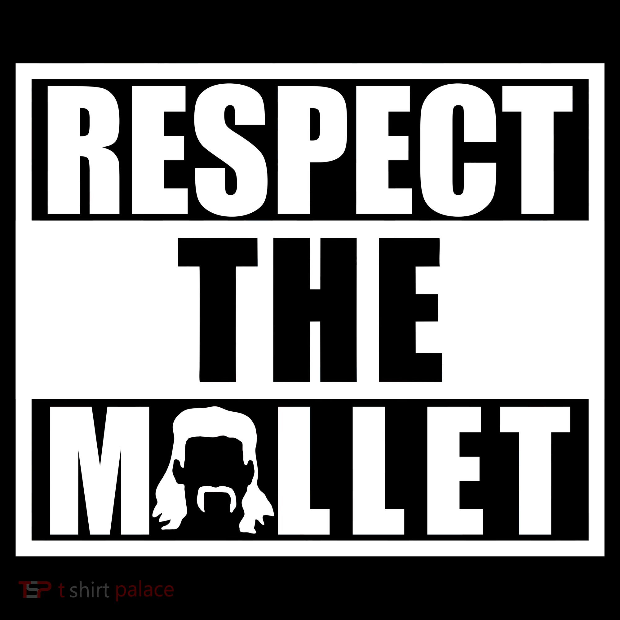 Respect The Mullet Hair Game Box Graphic Women's Hoodie