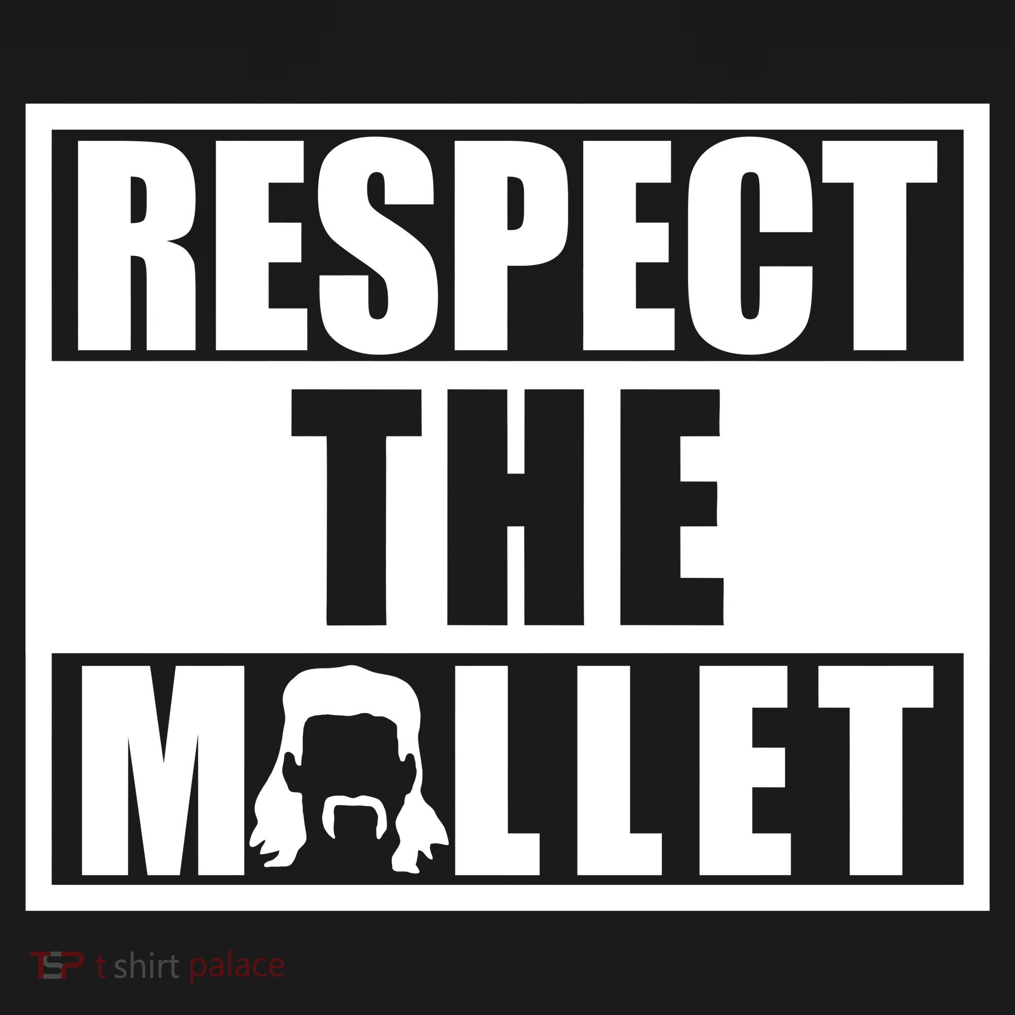 Respect The Mullet Hair Game Box Graphic Mousepad
