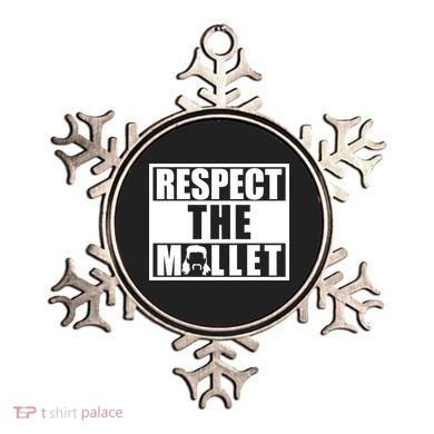 Respect The Mullet Hair Game Box Graphic Ornament