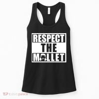 Respect The Mullet Hair Game Box Graphic Women's Tank Top thumb 0