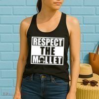 Respect The Mullet Hair Game Box Graphic Women's Tank Top thumb 2