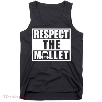Respect The Mullet Hair Game Box Graphic Tank Top