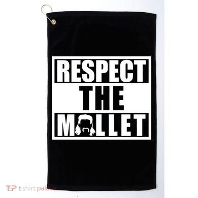 Respect The Mullet Hair Game Box Graphic Golf Towel