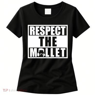 Respect The Mullet Hair Game Box Graphic Women's T-Shirt