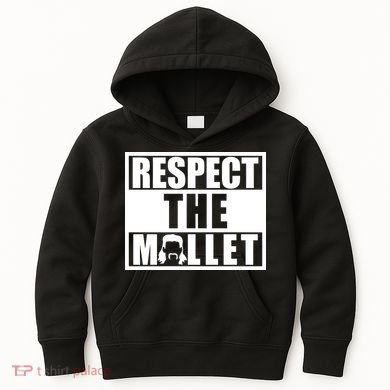 Respect The Mullet Hair Game Box Graphic Kids Hoodie