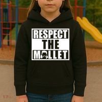 Respect The Mullet Hair Game Box Graphic Kids Hoodie thumb 3