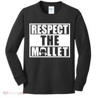 Respect The Mullet Hair Game Box Graphic Kids Long Sleeve Shirt thumb 0