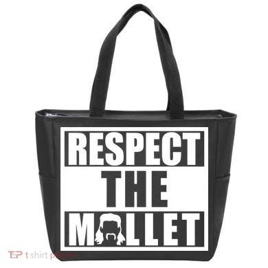 Respect The Mullet Hair Game Box Graphic Tote Bag