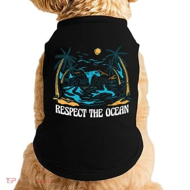 Respect The Ocean Doggie Tank