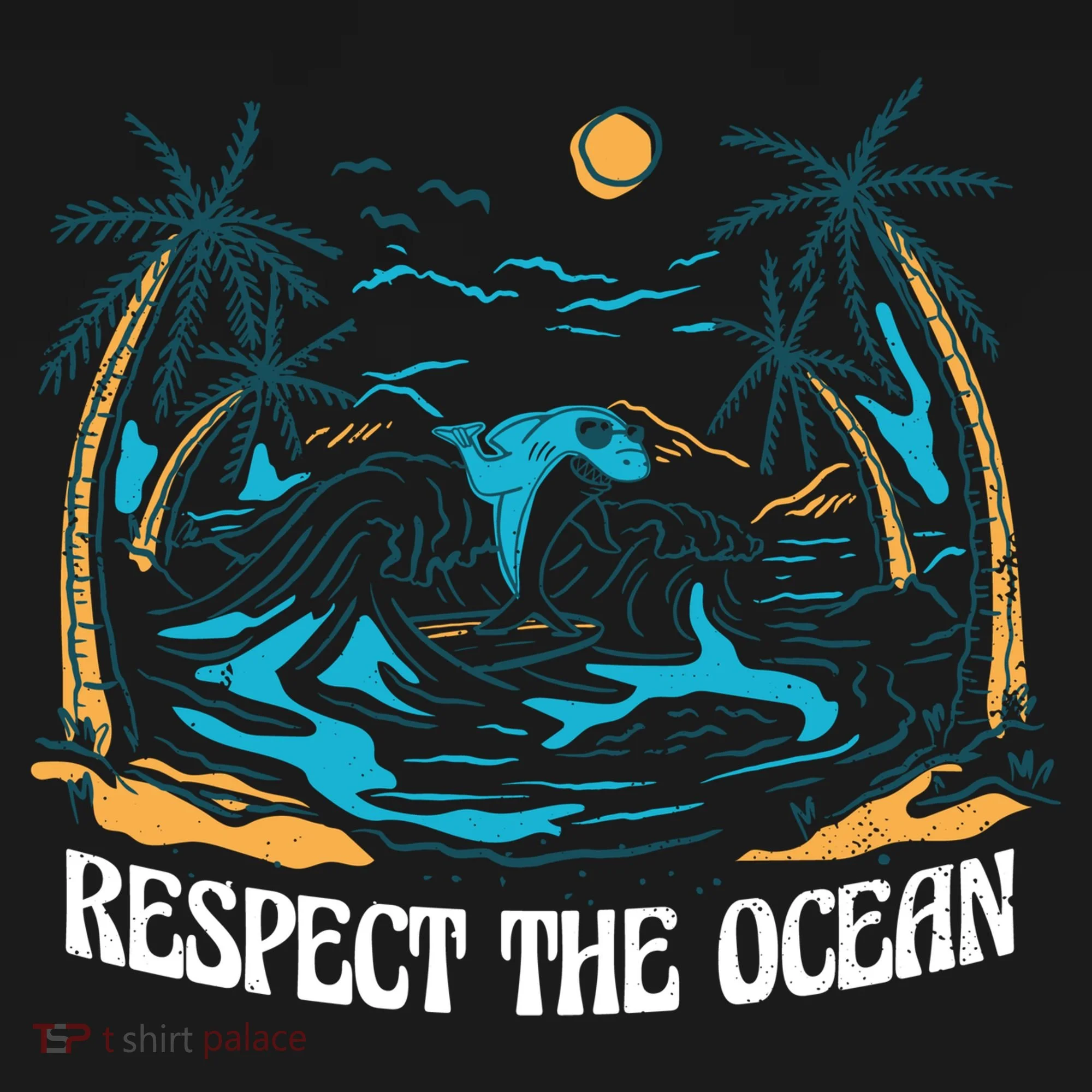 Respect The Ocean Doggie Tank
