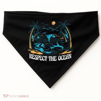 Respect The Ocean USA-Made Doggie Bandana