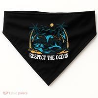 Respect The Ocean USA-Made Doggie Bandana thumb 0