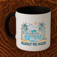 Respect The Ocean Coffee Mug thumb 2