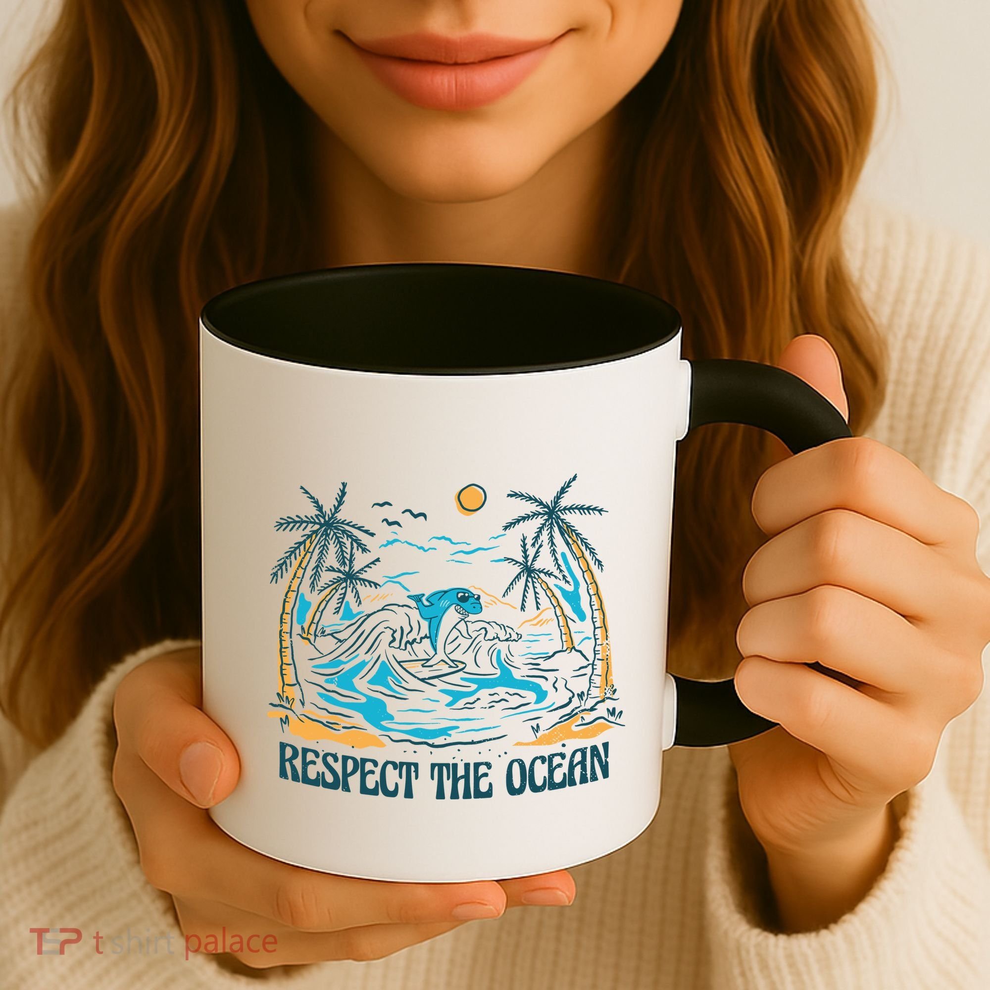 Respect The Ocean Coffee Mug