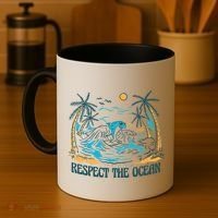 Respect The Ocean Coffee Mug thumb 4