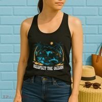Respect The Ocean Women's Tank Top thumb 2