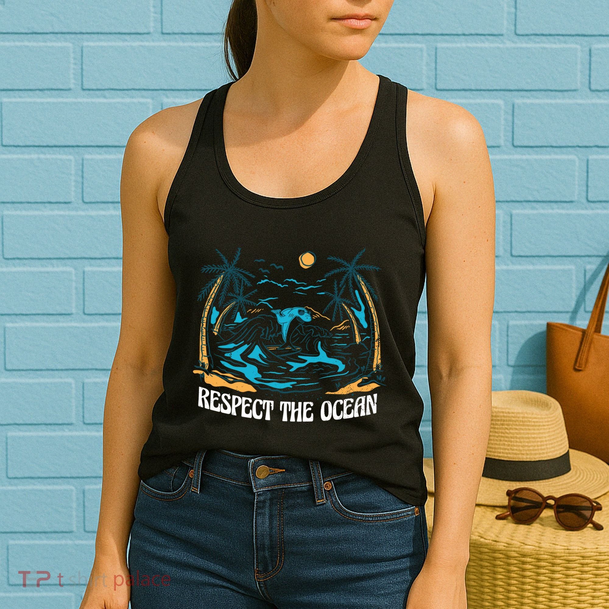 Respect The Ocean Women's Tank Top