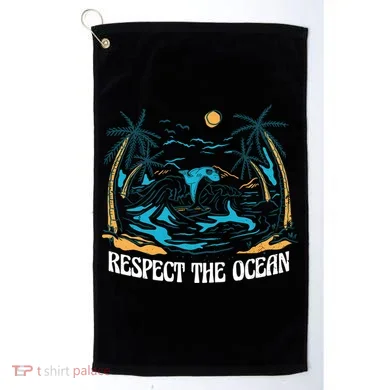 Respect The Ocean Golf Towel