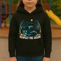 Respect The Ocean Kids Hoodie thumb 3