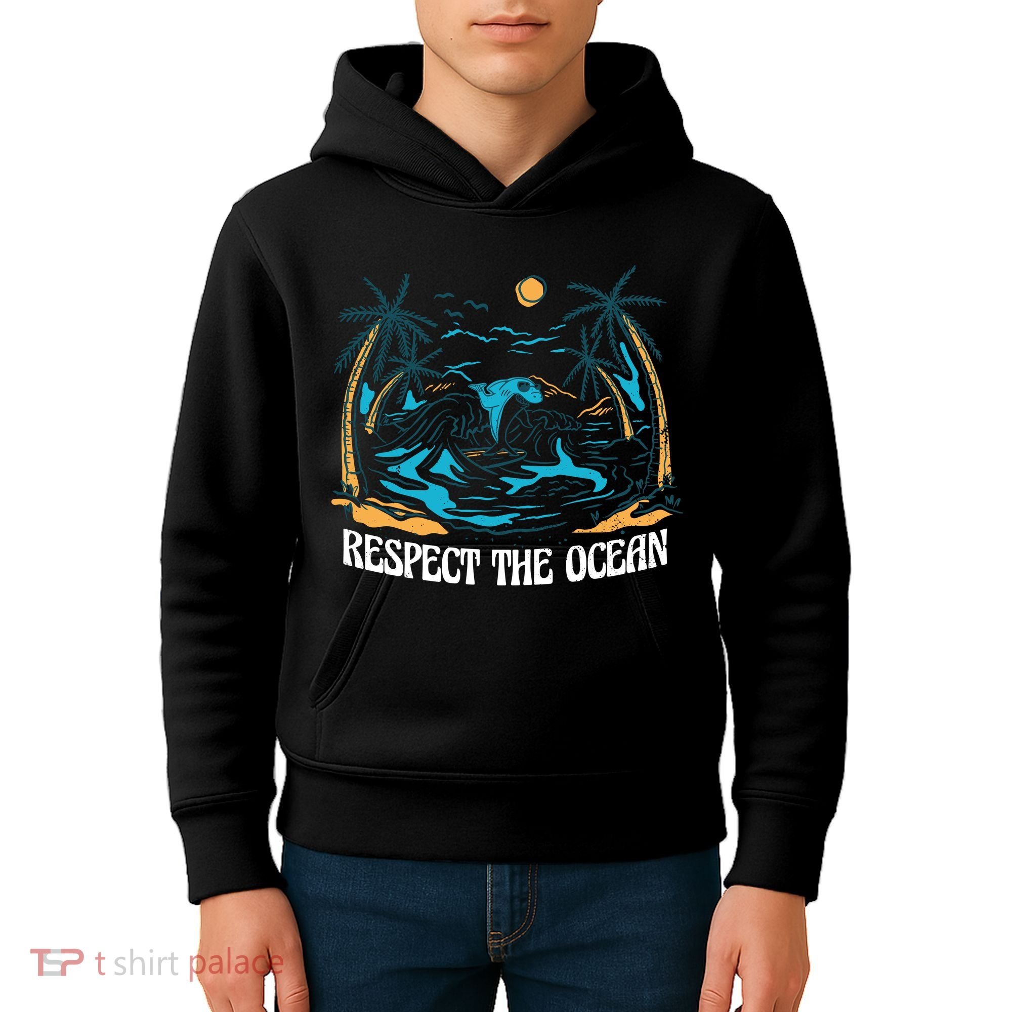 Respect The Ocean Kids Hoodie
