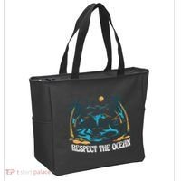 Respect The Ocean Tote Bag thumb 2