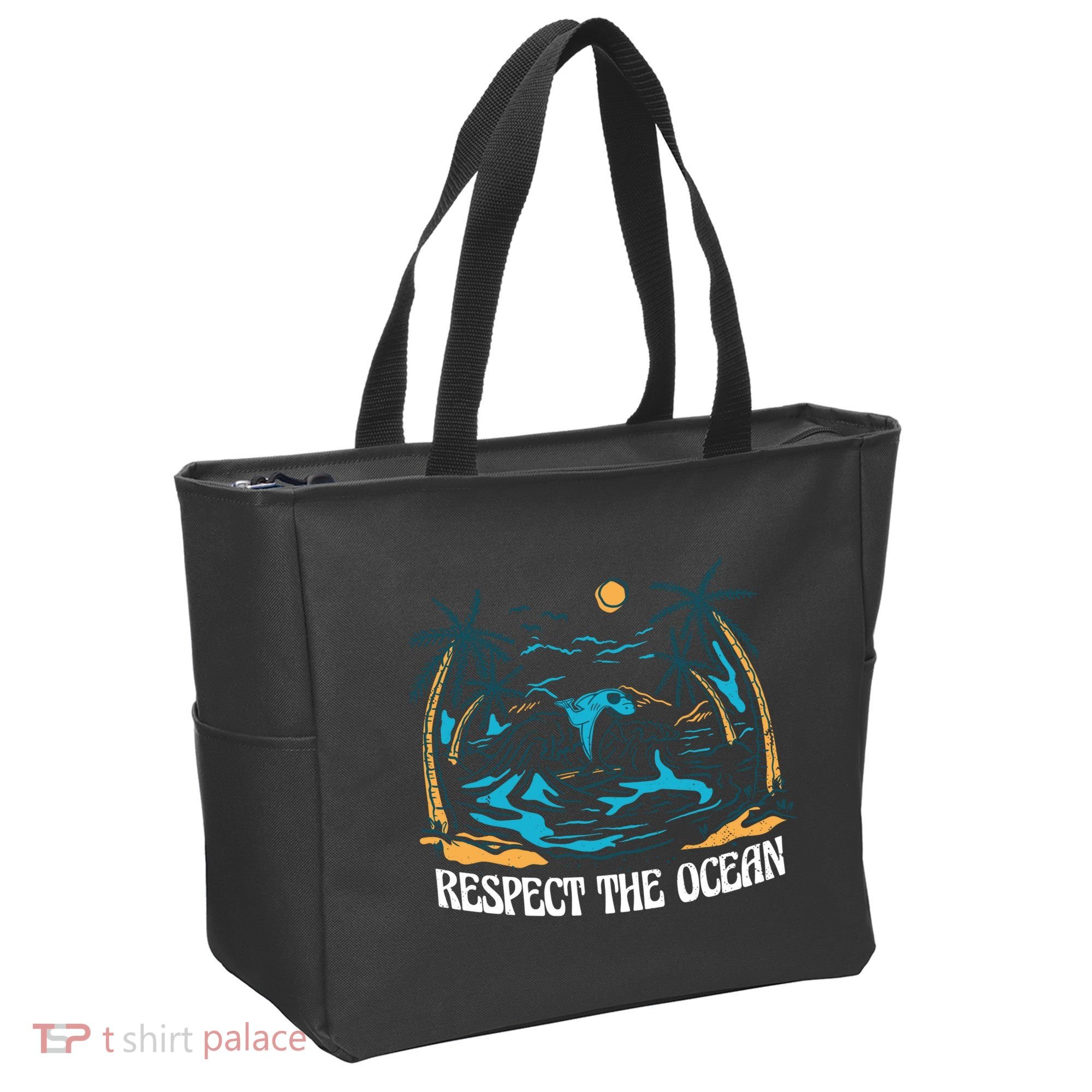 Respect The Ocean Tote Bag