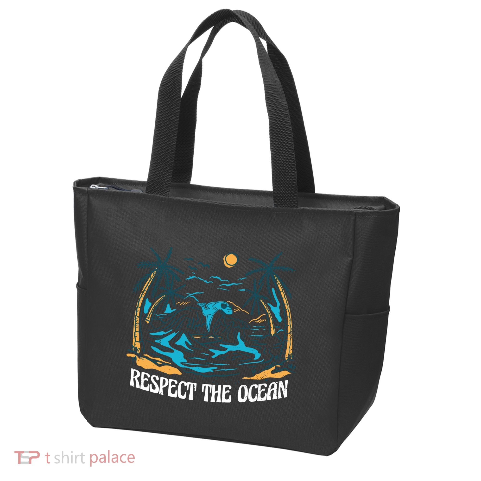 Respect The Ocean Tote Bag