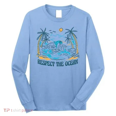 Respect The Ocean Long Sleeve Shirt