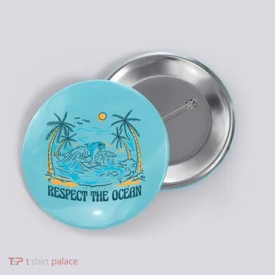 Respect The Ocean Button