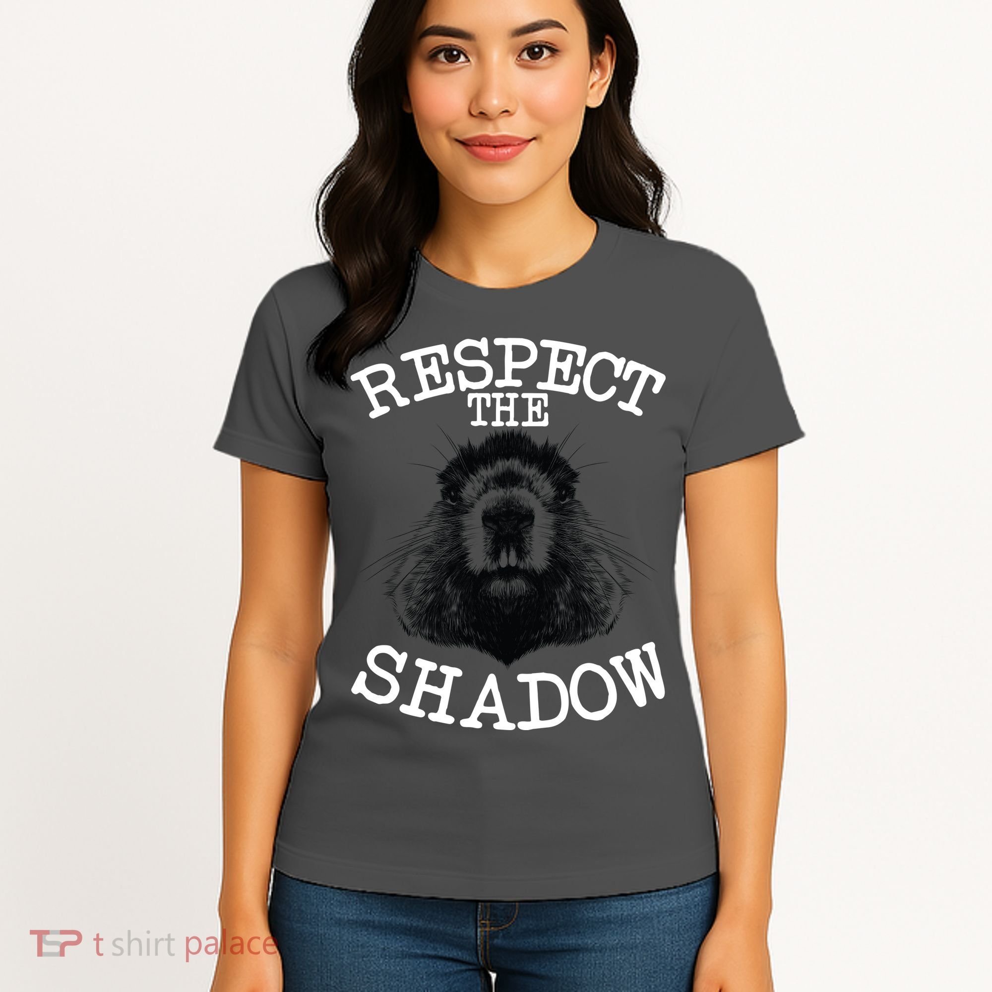Respect The Shadow Groundhog Women's T-Shirt