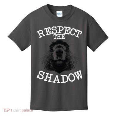 Respect The Shadow Groundhog Kids T-Shirt