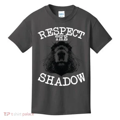 Respect The Shadow Groundhog Kids T-Shirt