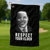 Respect Your Elder Pro Republican Larry Elder Golf Towel thumb 1