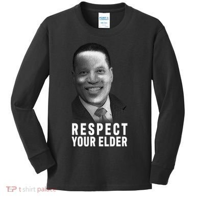 Respect Your Elder Pro Republican Larry Elder Kids Long Sleeve Shirt