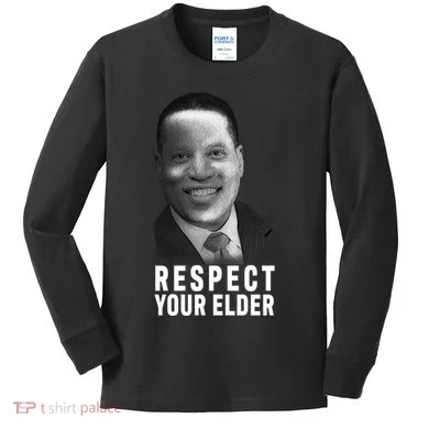 Respect Your Elder Pro Republican Larry Elder Kids Long Sleeve Shirt
