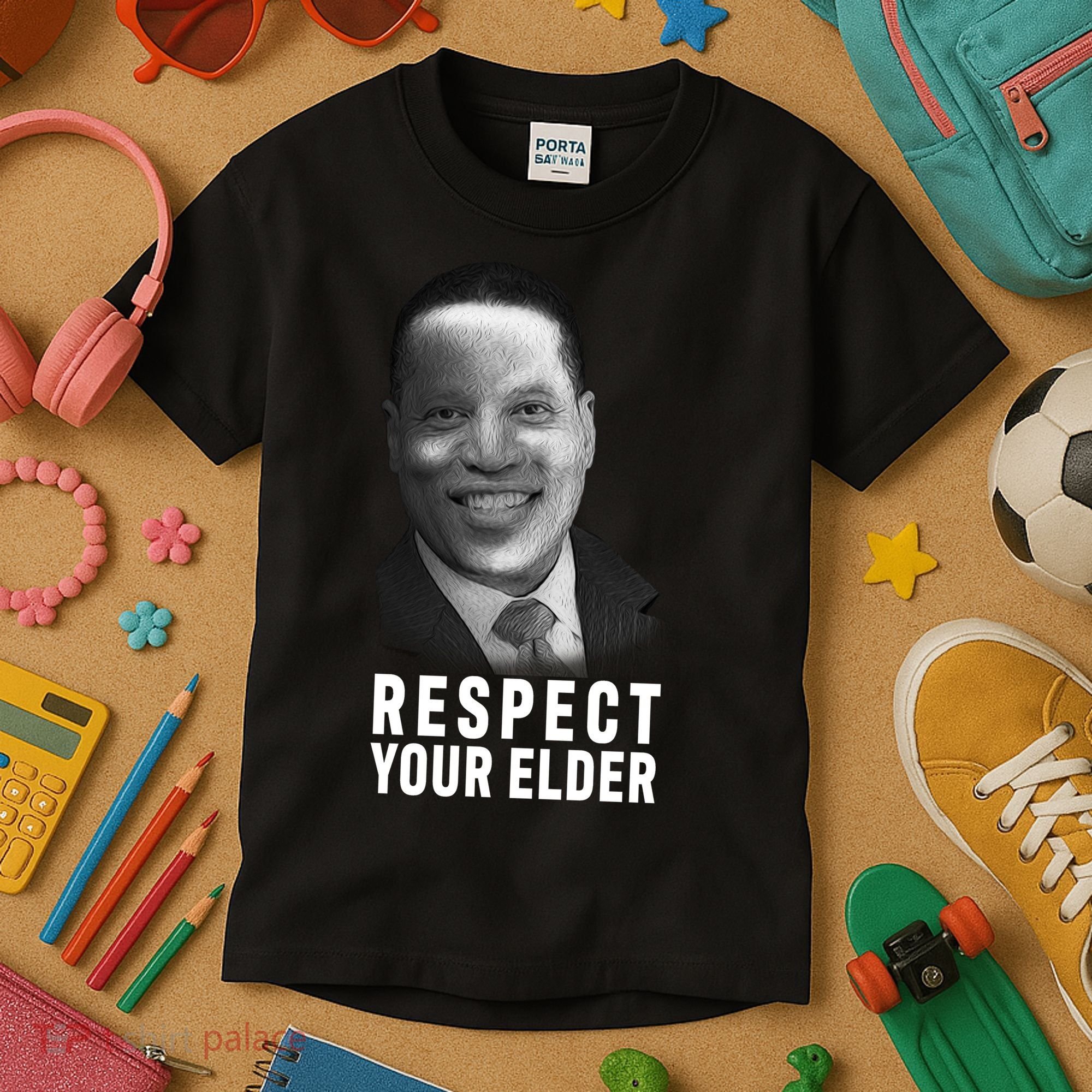 Respect Your Elder Pro Republican Larry Elder Kids T-Shirt