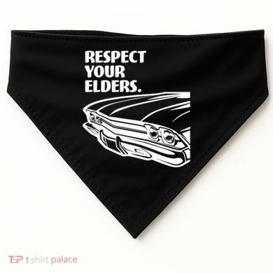 Respect Your Elders Vintage Classic Cars USA-Made Doggie Bandana