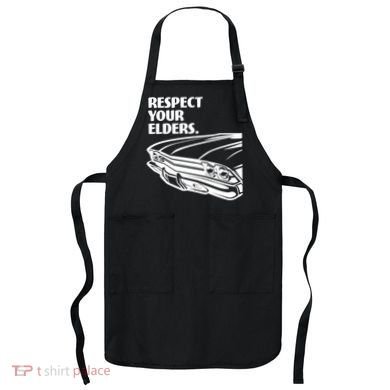 Respect Your Elders Vintage Classic Cars Apron