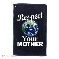 Respect your Mother Earth Golf Towel thumb 0