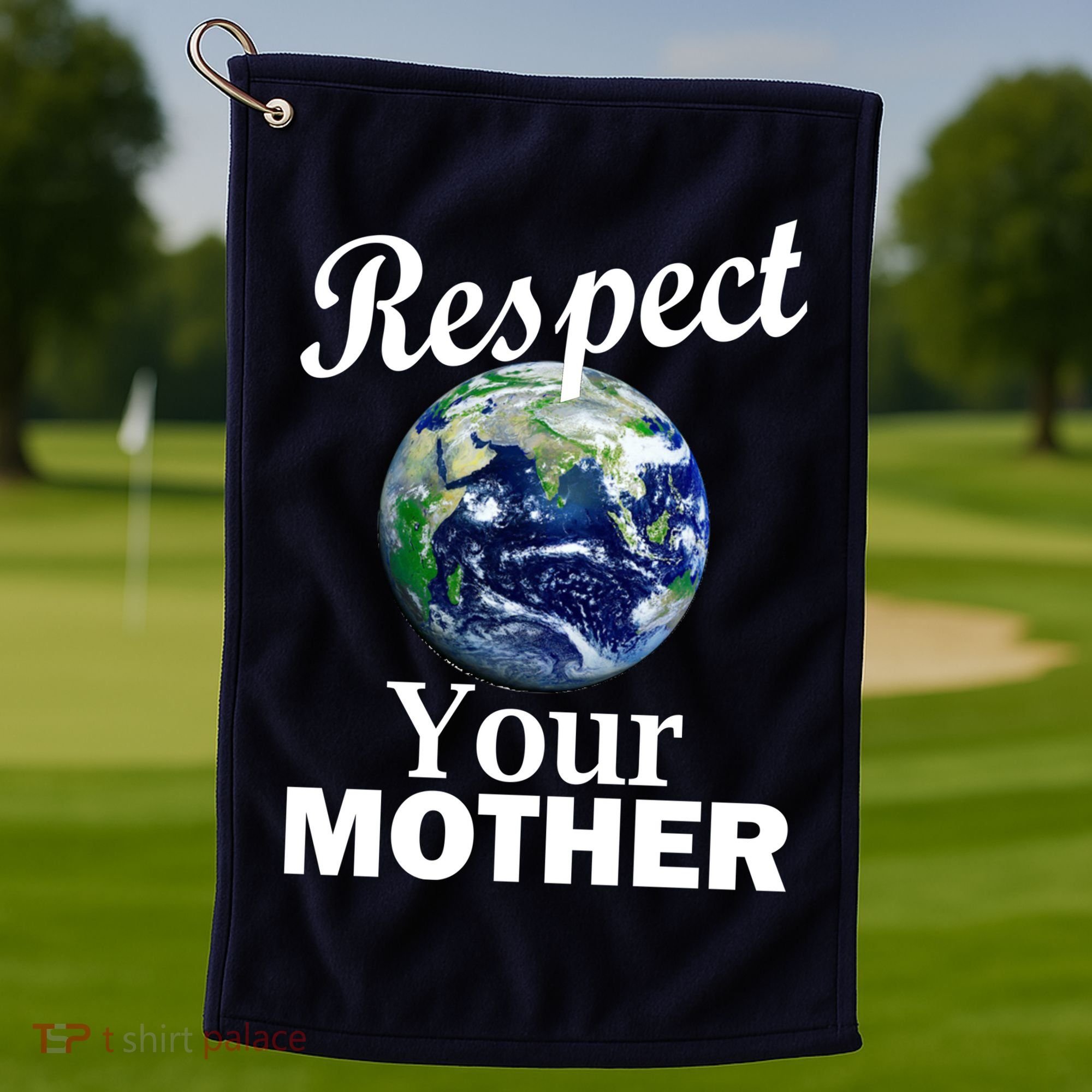 Respect your Mother Earth Golf Towel