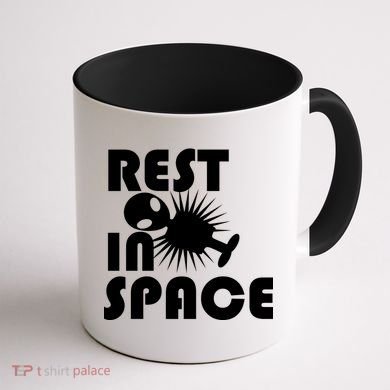 Rest In Space Coffee Mug back