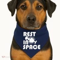 Rest In Space USA-Made Doggie Bandana thumb 1