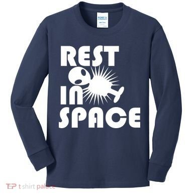 Rest In Space Kids Long Sleeve Shirt